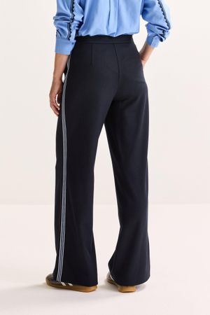 Broeken - Gestreepte broek met bies