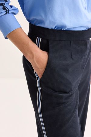 Broeken - Gestreepte broek met bies