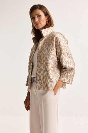 Blazers - Jasje in metallic jacquard