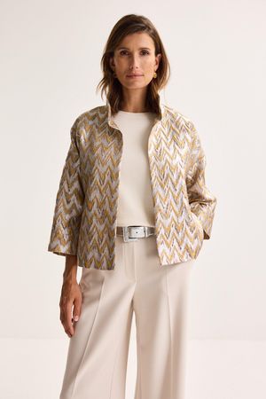 Blazers - Jasje in metallic jacquard