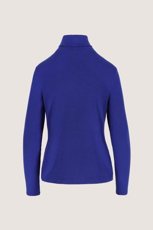 Sweatvest - Fijne geribde sous-pull met rolkraag