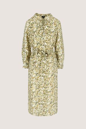 Kleedjes - Loose fit midi-jurk met abstracte print