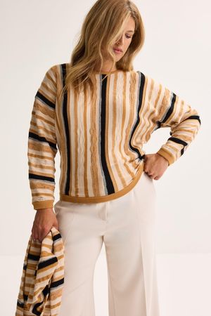 Truien - Vleermuistrui in jacquard