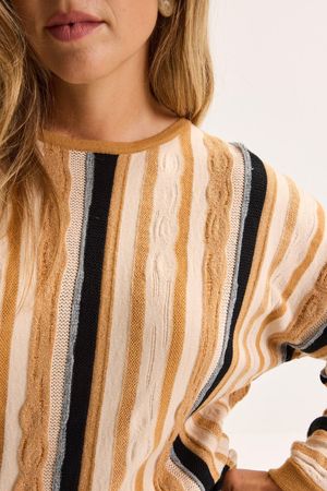 Truien - Vleermuistrui in jacquard