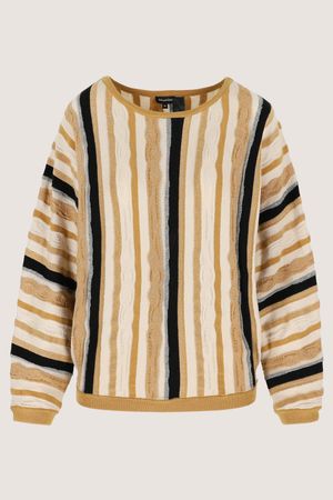 Truien - Vleermuistrui in jacquard