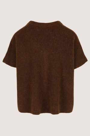 Cardigan - Gebreide cape in mohairmix