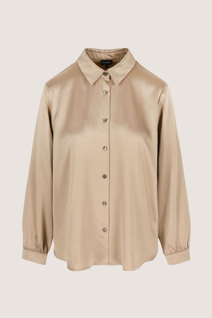 Chemises - Chemisier en satin stretch