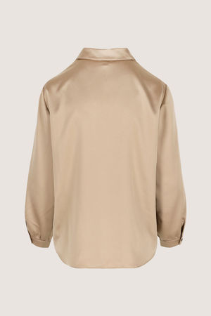 Chemises - Chemisier en satin stretch