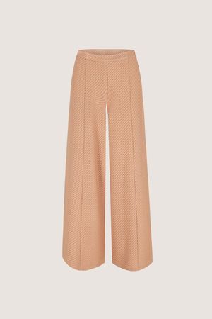Broeken - Wijde broek in jersey jacquard