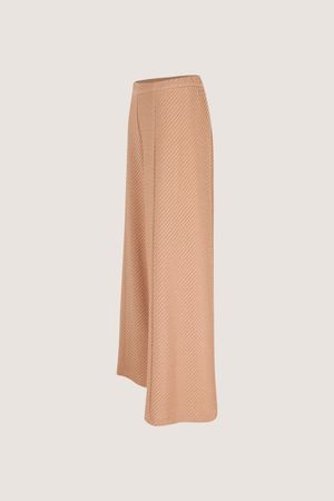 Broeken - Wijde broek in jersey jacquard