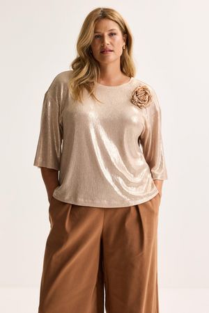 Hemden - Oversized T-shirt in lam&eacute;