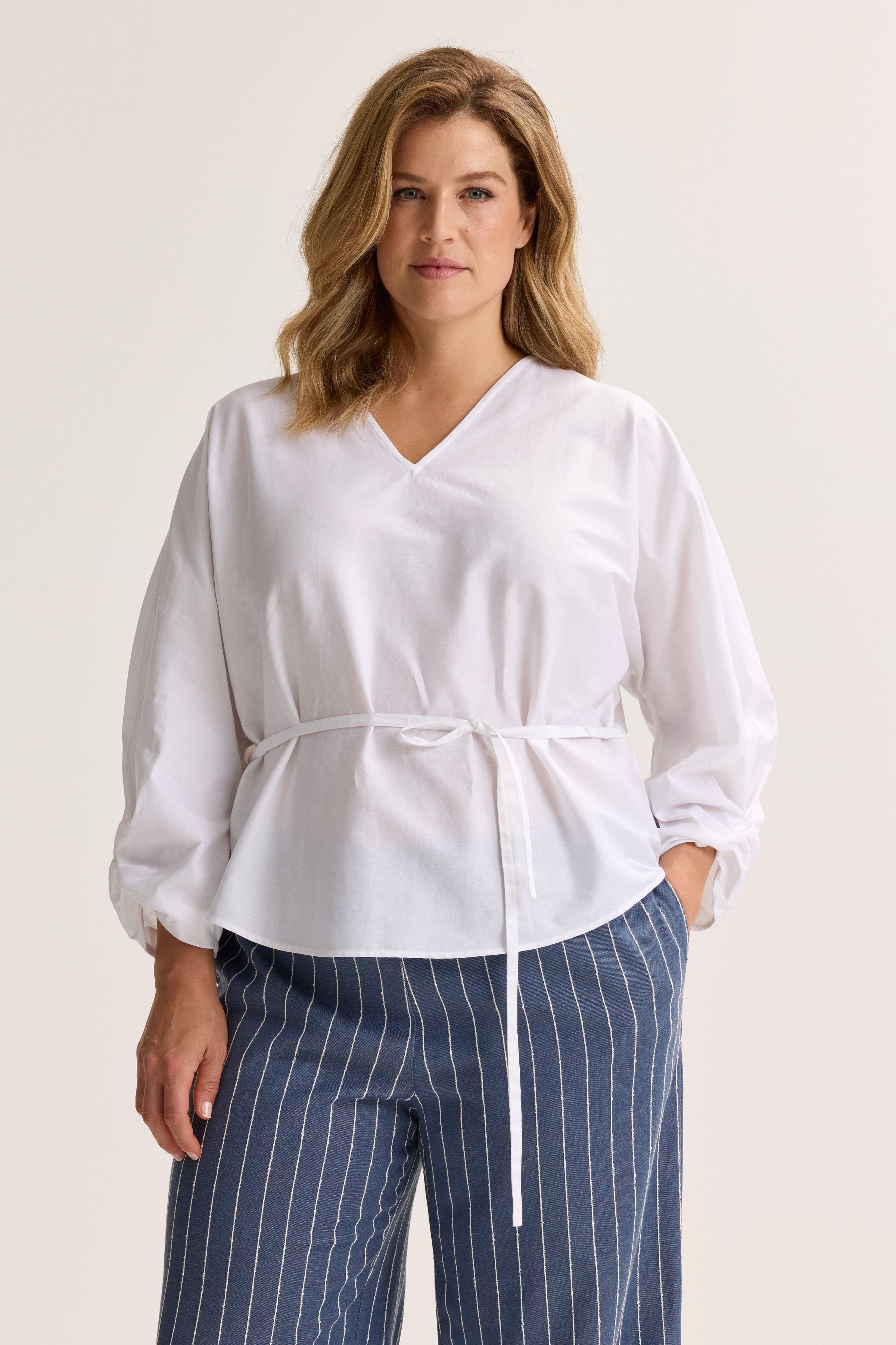 V-halstuniek met binder - may