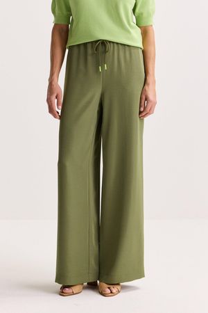 Broeken - Wijde broek met aansnoerbare taille