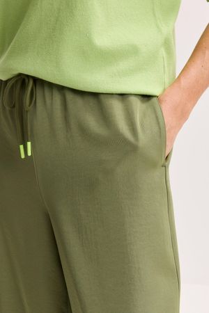 Broeken - Wijde broek met aansnoerbare taille