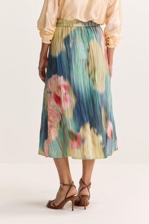 Rokken - Crinkle rok met bandplooien