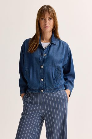 Jeansjasje in lyocell