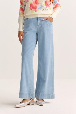 Broeken - Wijde jeans in stretchdenim