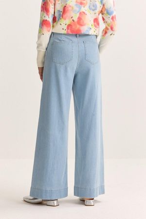 Broeken - Wijde jeans in stretchdenim