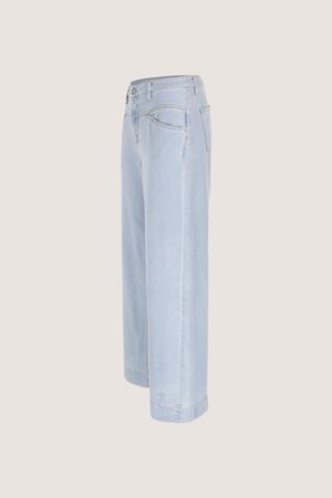 Broeken - Wijde jeans in stretchdenim