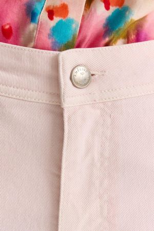 Broeken - Wijde jeans met bandplooi