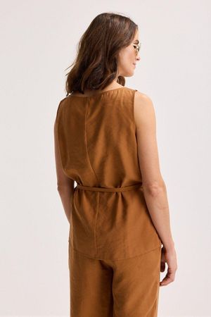 Sweatvest - Lange top in modalmix