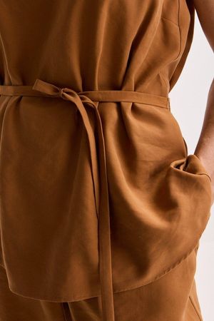 Sweatvest - Lange top in modalmix