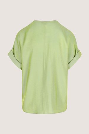 Hemden - V-halsblouse in glanzend satijn
