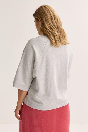 Sweatvest - T-shirt met pailletten