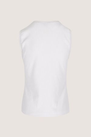Sweatvest - Geribde katoenen top