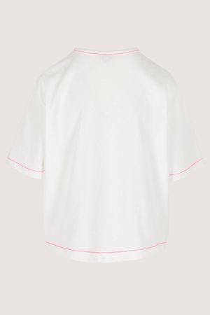 Sweatvest - T-shirt met fluo-stiksels