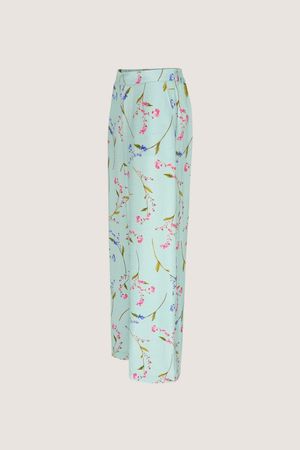 Broeken - Wijde broek met bloemen