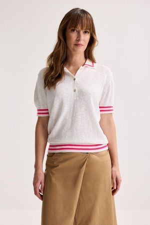 Truien - Polo met fluo boordjes