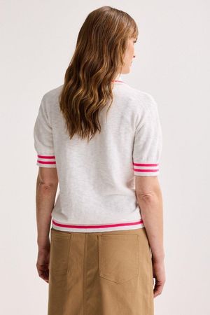 Truien - Polo met fluo boordjes