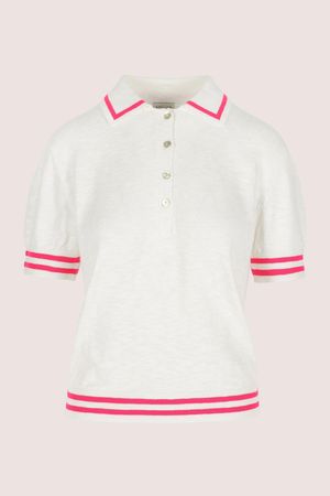 Truien - Polo met fluo boordjes