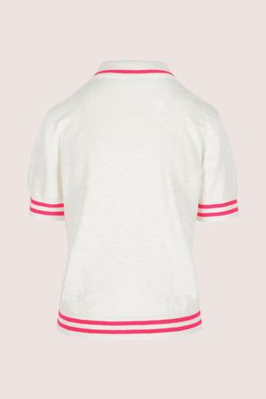 Truien - Polo met fluo boordjes
