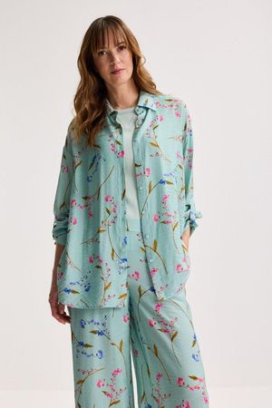 Lang hemd met bloemen