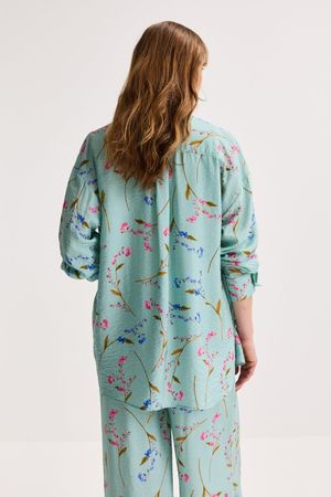 Hemden - Lang hemd met bloemen
