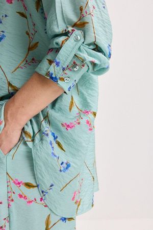 Hemden - Lang hemd met bloemen