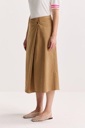 Rokken - Wikkelrok in stretchgabardine