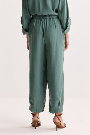 Broeken - Losse broek met bandplooien