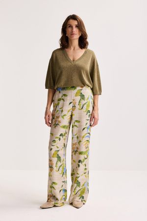 Losse printbroek - may