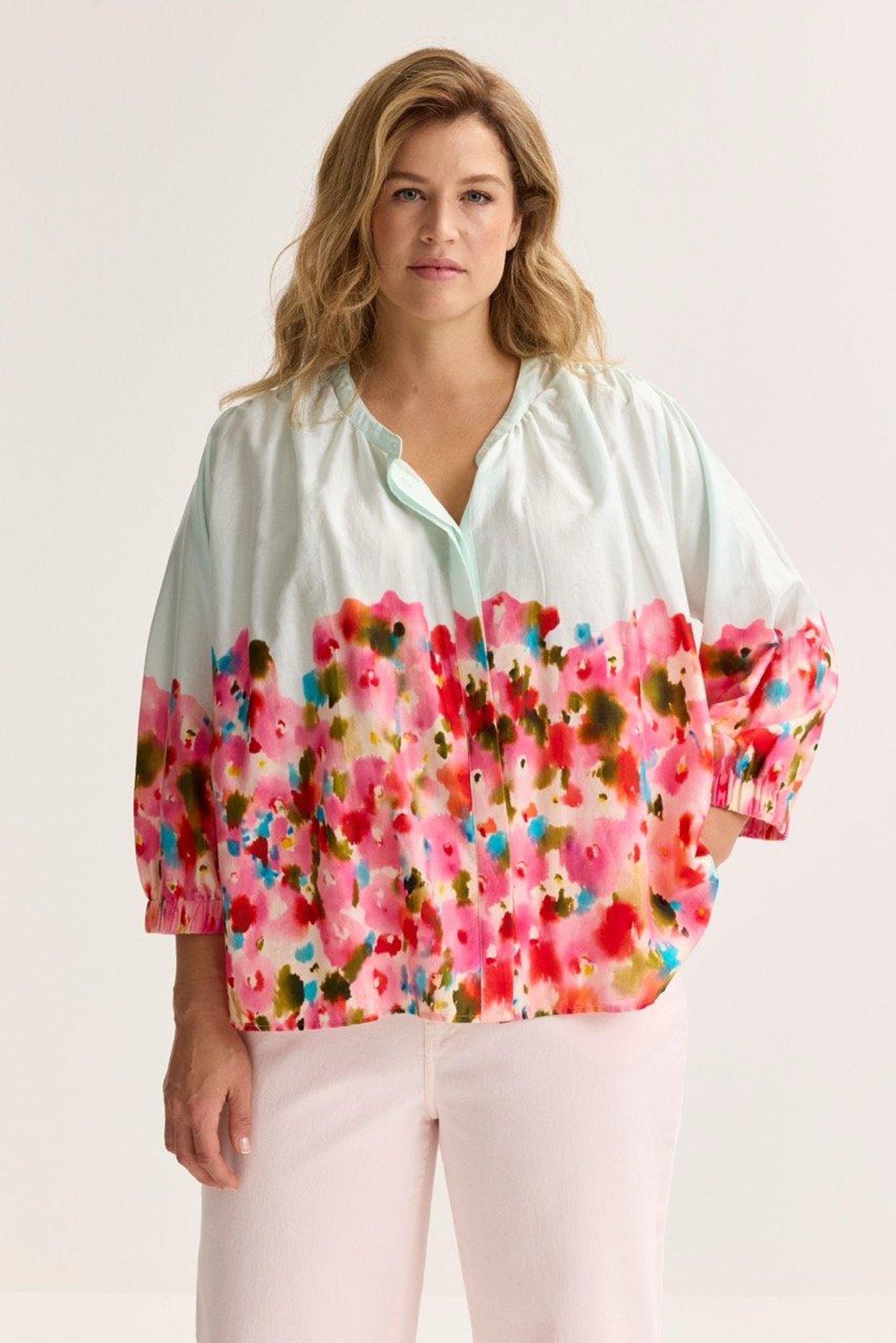 Extra wijde blouse in katoen - may