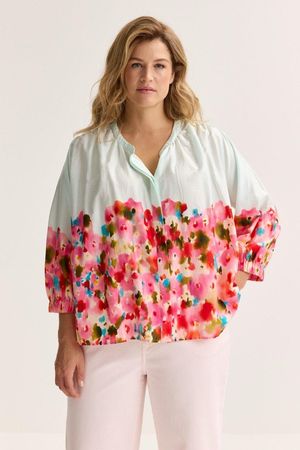 Extra wijde blouse in katoen