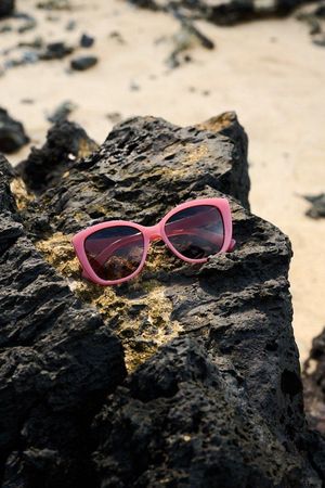 Roze zonnebril