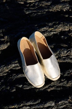 Leren espadrilles