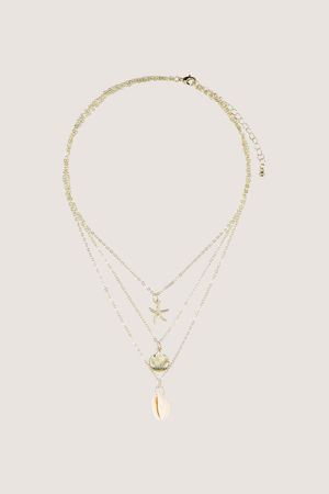 Collier triple rang avec coquilles - may
