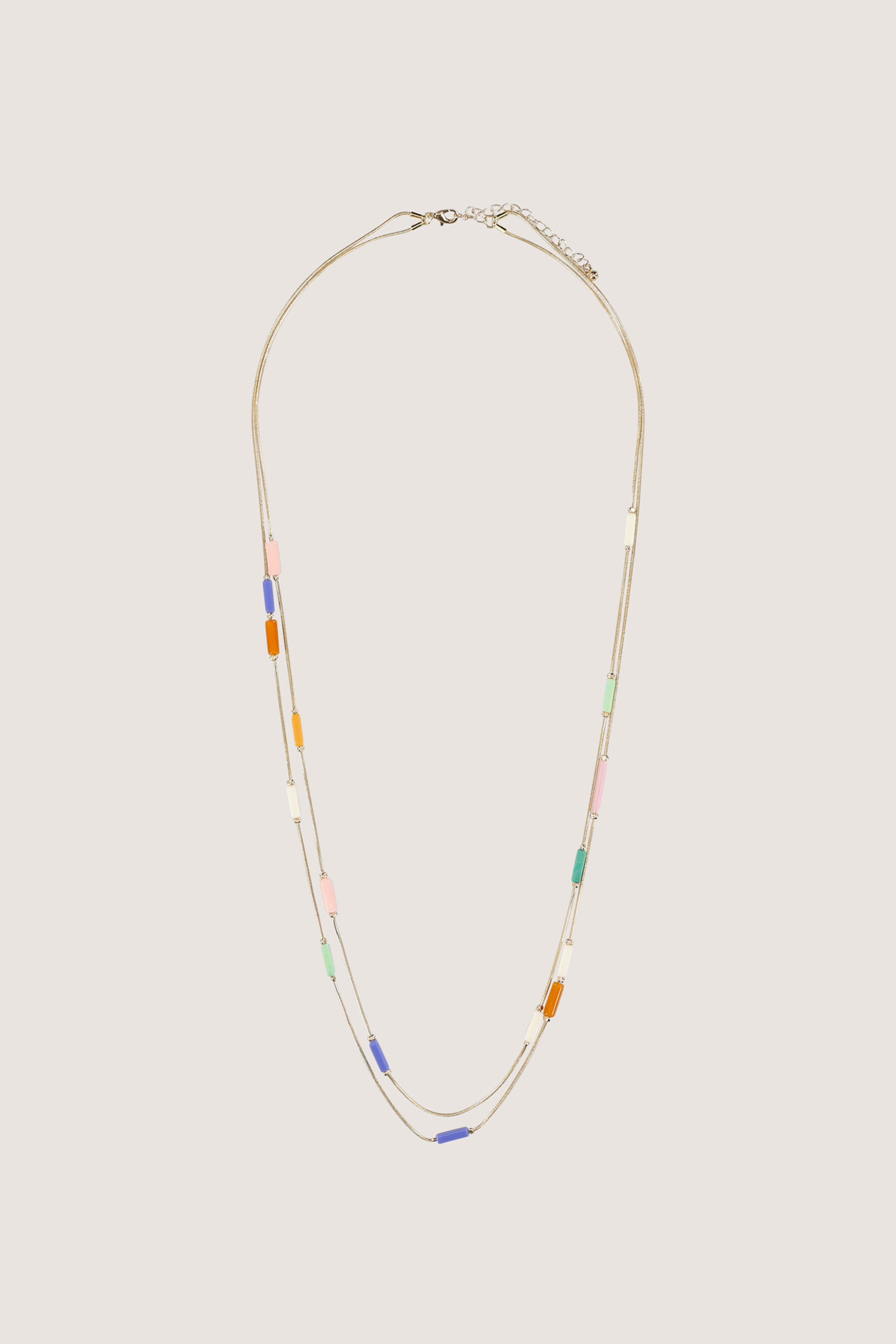 Dubbele multicolour ketting - may