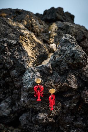 Boucles d'oreilles homards