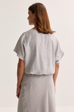 Hemden - T-shirtblouse met V-hals