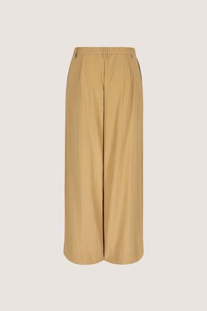 Broeken - Wjde broek met bandplooi